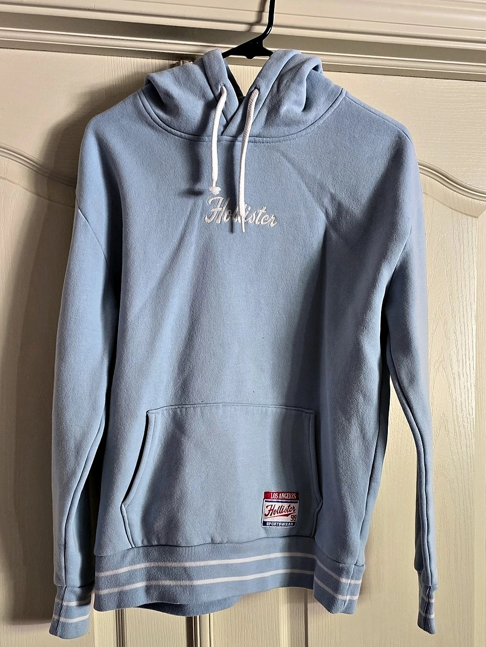 Hollister Los Angeles California Graphic Hoodie Blue Small